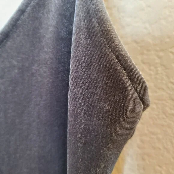 Bradely Michelle Dress Womens 2XS Gray Velvet Velour Fitted Sheath Midi Casual - Picture 5 of 12